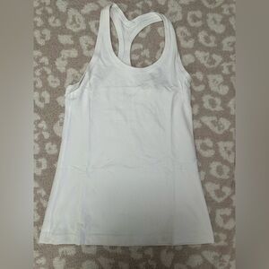 Lululemon White Racerback Tank Top size 8
